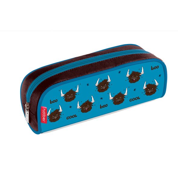 Пенал Hatber 210х80х40мм на молнии мягкий-COOL-  в индив.упак. , 